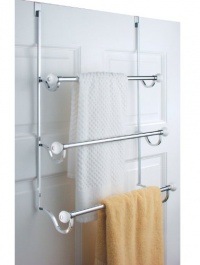 CHROME Over Door TOWEL RACK holder bathroom shower NEW CHROME Over Door TOWEL RACK holder bathroom shower NEW