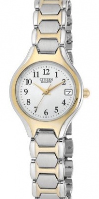 Citizen Quartz Date Two Tone Stainless Steel Bracelet Women's Watch - EU2254-51A Citizen Quartz Date Two Tone Stainless Steel Bracelet Women's Watch - EU2254-51A