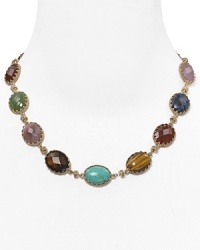 Inject a dose of exotic appeal with this color-rich necklace from Lauren Ralph Lauren, featuring an array of multi hued stones. Crafted of gold plated metal, it's the perfect piece to elevate your look from ordinary to opulent. Inject a dose of exotic appeal with this color-rich necklace from Lauren Ralph Lauren, featuring an array of multi hued stones. Crafted of gold plated metal, it's the perfect piece to elevate your look from ordinary to opulent.