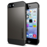 SPIGEN SGP SGP10475 Slim Armor S Case for iPhone 5/5S - Retail Packaging - Gunmetal SPIGEN SGP SGP10475 Slim Armor S Case for iPhone 5/5S - Retail Packaging - Gunmetal