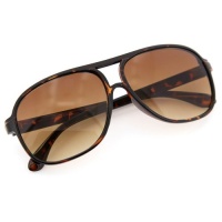 Zoom Classic Sunglasses Plastic Aviator Tear Drop Shape with Double Brow, Tortoise Color Frames/Brown Color Lenses, Large Zoom Classic Sunglasses Plastic Aviator Tear Drop Shape with Double Brow, Tortoise Color Frames/Brown Color Lenses, Large
