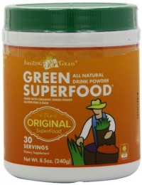 Amazing Grass All Natural Drink Powder, Green Superfood, 8.5-Ounce Container Amazing Grass All Natural Drink Powder, Green Superfood, 8.5-Ounce Container
