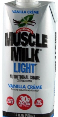 Cytosport Muscle Milk Light, Rtd's Vanilla,17-fl oz, 12-Count