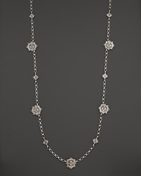 Intricately wrought sterling silver leaves form an elegant necklace. By Buccellati. Intricately wrought sterling silver leaves form an elegant necklace. By Buccellati.