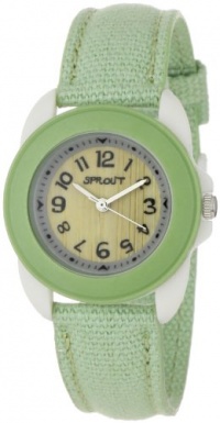 Sprout Women's ST1013LGIVLG Eco-Friendly Light Green Organic Cotton Strap Watch Sprout Women's ST1013LGIVLG Eco-Friendly Light Green Organic Cotton Strap Watch