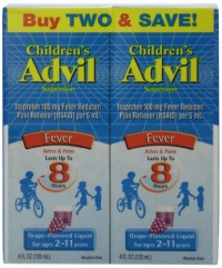 Children's Advil, Grape, For Children ages 2 - 11 years, 4 Ounce Twinpack Children's Advil, Grape, For Children ages 2 - 11 years, 4 Ounce Twinpack