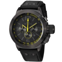 TW Steel Men's TW900 Cool Black Black Leather Strap Watch TW Steel Men's TW900 Cool Black Black Leather Strap Watch