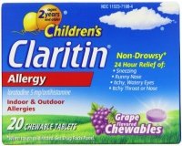 Chilrden's Claritin Allergy Non Drowsy Formula Grape Flavored Chewable Tablets (Pack of 40) Chilrden's Claritin Allergy Non Drowsy Formula Grape Flavored Chewable Tablets (Pack of 40)