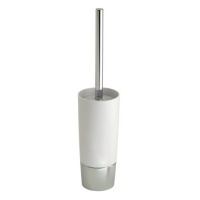 InterDesign Duetto Bowl Brush, White/Chrome InterDesign Duetto Bowl Brush, White/Chrome