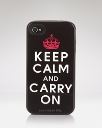 CaseMate crafts a cute reminder to Keep Calm and Carry On, with this iPhone case, cleverly designed to make a statement each time you answer. CaseMate crafts a cute reminder to Keep Calm and Carry On, with this iPhone case, cleverly designed to make a statement each time you answer.