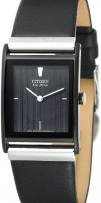 Citizen Men's BL6005-01E Eco-Drive Black Ion-Plated Leather Strap Watch Citizen Men's BL6005-01E Eco-Drive Black Ion-Plated Leather Strap Watch