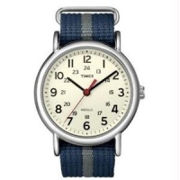 Timex Unisex T2N654 Weekender Watch with Blue and Gray Nylon Strap Timex Unisex T2N654 Weekender Watch with Blue and Gray Nylon Strap