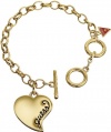 GUESS Gold-Tone Heart Bracelet UB306600