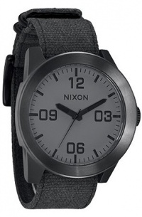 Nixon Corporal Analog Matte Black Mens Watch A2431062 Nixon Corporal Analog Matte Black Mens Watch A2431062