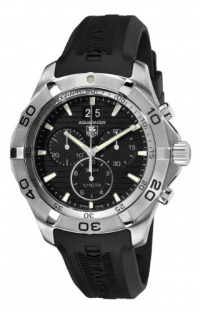 TAG Heuer Men's CAF101E.FT8011 Rubber with Black Dial Watch TAG Heuer Men's CAF101E.FT8011 Rubber with Black Dial Watch