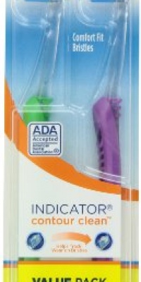 Oral-B Indicator Contour Clean Medium Bristle Toothbrush Value Pack 2 Count (Pack of 6) Oral-B Indicator Contour Clean Medium Bristle Toothbrush Value Pack 2 Count (Pack of 6)