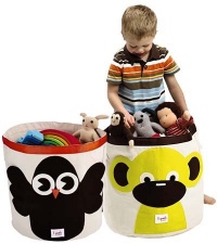 3 Sprouts Organic Storage Bin, Monkey 3 Sprouts Organic Storage Bin, Monkey