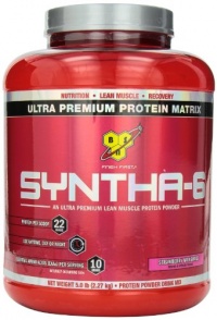 BSN Syntha-6 Protein Powder, Strawberry Milkshake, 5 Pound BSN Syntha-6 Protein Powder, Strawberry Milkshake, 5 Pound