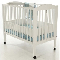 Dream On Me 2 in 1 Portable Folding Stationary Side Crib, White Dream On Me 2 in 1 Portable Folding Stationary Side Crib, White