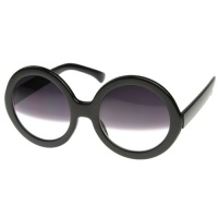 Designer Inspired Womens Oversized Round Circle Half Tinted Lens Sunglasses Designer Inspired Womens Oversized Round Circle Half Tinted Lens Sunglasses