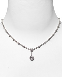 Nadri diamond bezel Y drop necklace. Crystal, cubic zirconium and diamond bezel Y shaped necklace. 4.95 ct. t.w. Nadri diamond bezel Y drop necklace. Crystal, cubic zirconium and diamond bezel Y shaped necklace. 4.95 ct. t.w.