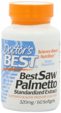 Doctor's Best Best Saw Palmetto Extract (320 mg), Softgel Capsules, 60-Count Doctor's Best Best Saw Palmetto Extract (320 mg), Softgel Capsules, 60-Count