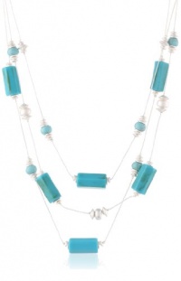 Kenneth Cole New York Urban Naturals Turquoise Geometric Bead Illusion Necklace, 20 Kenneth Cole New York Urban Naturals Turquoise Geometric Bead Illusion Necklace, 20