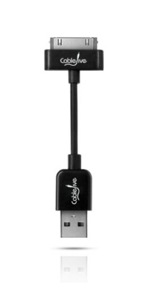 CableJive iStubz Sync/Charge Cable for iPod, iPhone, iPad (Black - 7cm) CableJive iStubz Sync/Charge Cable for iPod, iPhone, iPad (Black - 7cm)