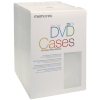 Memorex Slim DVD Video Storage Cases - 25 Pack - Clear Memorex Slim DVD Video Storage Cases - 25 Pack - Clear