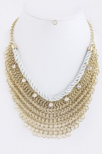 Fashion Jewelry - HOOP NET BRAID NECKLACE - By Fashion Destination | Free Shipping (Aqua) Fashion Jewelry - HOOP NET BRAID NECKLACE - By Fashion Destination | Free Shipping (Aqua)