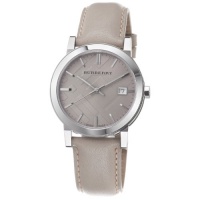 Burberry Men's BU9010 Large Check Tan Leather Strap Watch Burberry Men's BU9010 Large Check Tan Leather Strap Watch