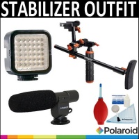 Polaroid Video Chest Stabilizer Support System + Polaroid Pro Video Condenser Shotgun Microphone+ Polaroid 36 LED Light Bar + Accessory Kit For The Canon Digital EOS Rebel T4i (650D), T3 (1100D), T3i (600D), T1i (500D), T2i (550D), XSI (450D), XS (1000D), Polaroid Video Chest Stabilizer Support System + Polaroid Pro Video Condenser Shotgun Microphone+ Polaroid 36 LED Light Bar + Accessory Kit For The Canon Digital EOS Rebel T4i (650D), T3 (1100D), T3i (600D), T1i (500D), T2i (550D), XSI (450D), XS (1000D),
