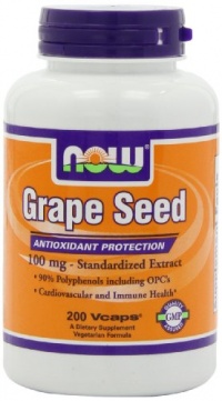 NOW Foods Grape Seed Anti 100mg, 200 Vcaps NOW Foods Grape Seed Anti 100mg, 200 Vcaps