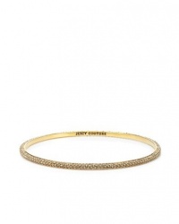 Juicy Couture B Skinny Pave Crystal Bangle Gold Juicy Couture B Skinny Pave Crystal Bangle Gold