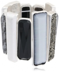 Kenneth Cole New York Urban Marcasite Geometric Stone Stretch Bracelet, 7.5 Kenneth Cole New York Urban Marcasite Geometric Stone Stretch Bracelet, 7.5