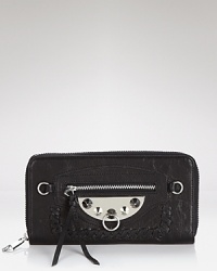 Punch up your practical portfolio with this leather wallet from Sam Edelman, featuring ample pockets for your cool-girl currency. Punch up your practical portfolio with this leather wallet from Sam Edelman, featuring ample pockets for your cool-girl currency.
