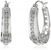 Sterling Silver Diamond Earrings (1/4 cttw, I-J Color, I3 Clarity)