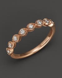Diamond and 14K Rose Gold Stackable Ring, .25 ct. t.w. Diamond and 14K Rose Gold Stackable Ring, .25 ct. t.w.