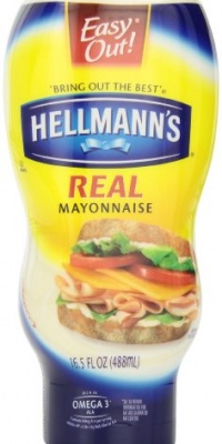 Hellmann's Real Mayonnaise, 16.5Ounce Squeeze Bottle (Pack of 6)