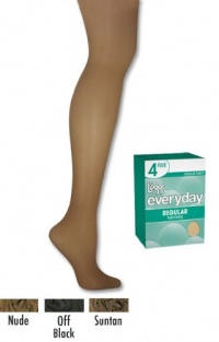L'eggs Everyday Regular ST 4 Pair, Q-Nude L'eggs Everyday Regular ST 4 Pair, Q-Nude