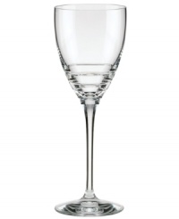 Three sharp lines juxtapose the fluid elegance of this wine glass from the Percival Place crystal stemware collection for a look of brilliant sophistication by kate spade new york. Three sharp lines juxtapose the fluid elegance of this wine glass from the Percival Place crystal stemware collection for a look of brilliant sophistication by kate spade new york.