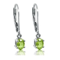 Peridot Earrings in Sterling Silver Leverbacks (1ct total weight) Peridot Earrings in Sterling Silver Leverbacks (1ct total weight)
