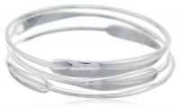 Kenneth Cole New York Urban Citrus Silver Sculptural Bangle Bracelet Set, 8 Kenneth Cole New York Urban Citrus Silver Sculptural Bangle Bracelet Set, 8