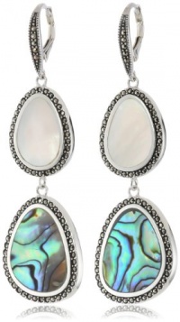 Judith Jack Clouds Sterling Silver Marcasite Multi-Double Organic Shape Drop Earrings Judith Jack Clouds Sterling Silver Marcasite Multi-Double Organic Shape Drop Earrings