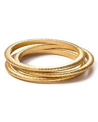 Lauren Ralph Lauren's hammered 14 karat gold plated bangles bring sophisticated shine to your look. Lauren Ralph Lauren's hammered 14 karat gold plated bangles bring sophisticated shine to your look.