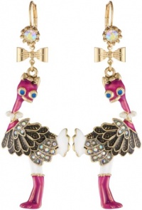 Betsey Johnson A Day at the Zoo Ostrich Drop Earrings Betsey Johnson A Day at the Zoo Ostrich Drop Earrings