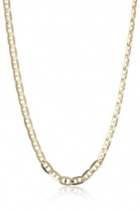Men's 14k Yellow Gold 4.8mm Italian Mariner Chain Necklace, 20 Men's 14k Yellow Gold 4.8mm Italian Mariner Chain Necklace, 20