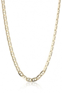 Men's 14k Yellow Gold 4.8mm Italian Mariner Chain Necklace, 20