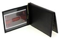 Paul & Taylor Men's Genuine Leather Money Clip Flap Up Wallet