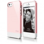 elago S5 Glide Case for iPhone 5/5S - eco friendly Retail Packaging (Lovely Pink / White)